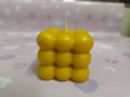 Scented Bubble Cube Candle | Aesthetic Decor Scented Candle | Premium Soy Wax